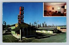 West Yellowstone MT-Montana, Dude Motor Inn Advertising Vintage Postcard picture