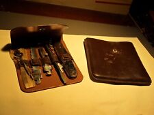 VTG RARE S.SALM Solingen Germany 8 Tool Multi Folding Knife W/ Case AS PICTURED picture