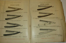 VTG 1890s S R DROESCHER BARBER SUPPLY CATALOG RAZORS/COMBS/SHEARS/HAIR CLIPPERS picture