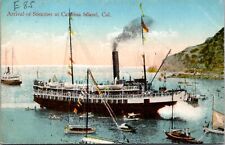 Postcard Arrival of Steamer at Santa Catalina Island, California picture