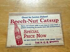 1920s BEECH NUT TOMATO CATSUP ADVERTISING post card r.g.e. stores picture