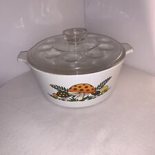 Vintage Corning Ware Merry Mushroom B-2 1/2-B 2.5qt Casserole Dimpled Pyrex Lid picture