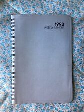 1990 Handwritten Diary, Ephemera, Daily Weather, Church Lady, K-Mart, OOAK NC picture