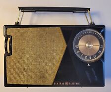 VTG General Electric GE P-807J Black Radio All Transistor Battery Power Untested picture