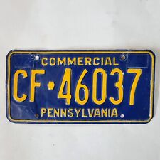 1972 PENNSYLVANIA COMMERCIAL LICENSE PLATE 🔥FREE SHIPPING🔥 CF 46037 picture