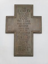 Inspirio Etched Resin Bronze Cross with Numbers 6:24-26  picture