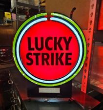 Vintage Lucky Strike Neon Sign Light Lamp Vertron Man Cave Store picture