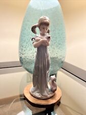 Lladro Girl With Cat Figurine  Don't Forget Me #5743 picture