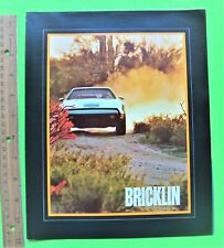 1975 BRICKLIN GULL-WING SPORTS CAR COLOR FOLDER / POSTER BROCHURE Original XLNT+ picture