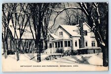 Keosauqua Iowa IA Postcard Methodist Church Parsonage Exterior View c1940 Artvue picture