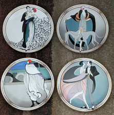 Art Deco Style In Motion W.S. George Fine China Set Of 4 Plates Marci McDonald picture