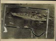 1919 Press Photo U.S.S. Idaho Arriving at Rio with New Brazilian President picture