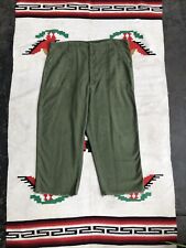 Vintage Military Pants Mens 42X25 Green Sateen OG 107 Vietnam 1967 double tagged picture