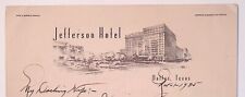 11/1/1935 Letterhead Jefferson Hotel, Dallas, Texas, Charles & Lawrence Mangold picture