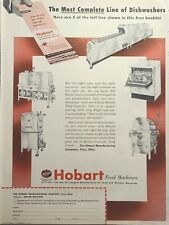 Hobart Food Machine Commercial Kitchen Institution Troy OH Vintage Print Ad 1953 picture