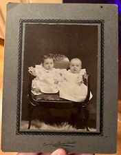 CA 1890s TWIN BABIES PHOTO INFANT ANTIQUE 8