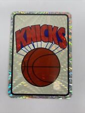 SUPER RARE 1980s NBA Knicks Basketball Holographic Prism Vending Machine Sticker picture