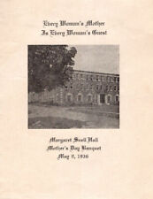 OSU Corvallis OR 1936 Margaret Snell Hall Mother's Day Banquet Menu Program picture