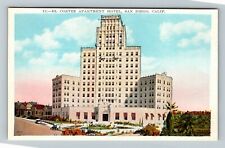 San Diego CA-California, El Cortez Apartment Hotel Vintage Souvenir Postcard picture