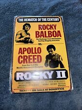 Rocky II Rocky vs Apollo Creed Metal Sign 8”X12” Gym Shop Man Cave Garage picture