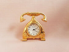 SALE PRICE Miniature   Telephone Novelty Mantle Clock  ,  picture