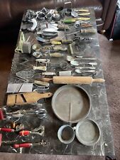 LARGE LOT of Vintage Kitchen Utensils, Cookie Cutters Pie Plates and More picture