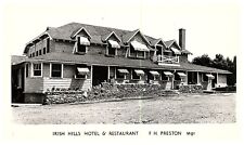 RPPC Original Irish Hills Restaurant & Hotel, Onsted MI Vintage Postcard -PC71 picture