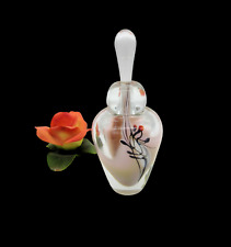 Studio Art Glass Perfume Bottle, Pale Pink Abstract Design by Sharon Fujimoto picture