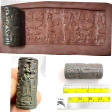 Jade Roman     Old   stone cylinder seal intaglio  bead picture