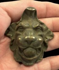 Vintage Brass Lion Drawer Pull 2” picture