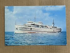 Postcard SS Milwaukee Clipper Great Lakes Luxury Liner Boat Ship Lighthouse picture