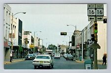 Portage WI-Wisconsin, Business District, Cook Street, Antique, Vintage Postcard picture