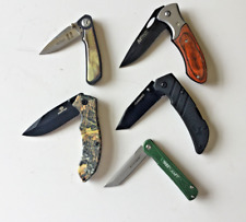 Lot Of 5 Knives Huskey, Sarge,MTech, Mossy Oak and a United Wright Brothers picture