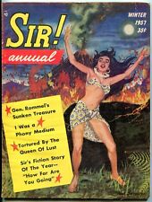 Sir Annual WINTER 1957-SAUCY VOLCANO COVER-ROMMEL-WW 2 VG picture