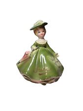 Vintage Enesco June Birthday Month Green Lady Figurine 4” picture