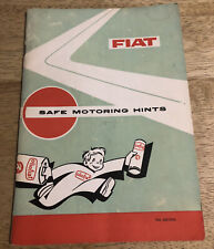 Vintage 1966 FIAT Safe Motoring Hints - 15th Edition - 48 Page Softcover Booklet picture