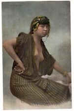 PC ETHNIC NUDE FEMALE, FILLE ARABE, Vintage Postcard No. 15 picture