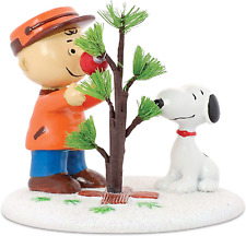 Peanuts Charlie Brown & Snoopy the Perfect Tree Figurine | Hand-Crafted & Hand-P picture