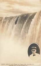 1911 RPPC Bobby Leach Niagara Falls Jump Tragic Circus Act Real Photo Postcard  picture