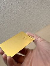 Mirror Gold Blank Metal Credit Card/ Chip Slot And Magnetic Stripe. For Lasereng picture
