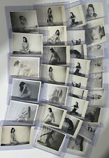 Vintage Risque Woman Model Photo Shoot Lot Of 30 Nude Artistic Cheesecake picture