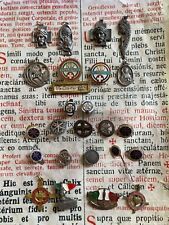 RARE VINTAGE LOT RELIGIOUS Pins/Brooches: Stunning N. 24 TOTAL - Vatican 1900's picture