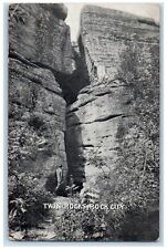 1908 Twin Rocks Rock City Near Olean New York NY Vintage Antique Posted Postcard picture
