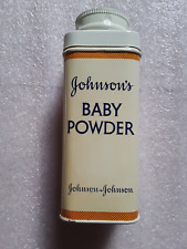 VINTAGE JOHNSON`S BABY POWDER 4 OZ. TIN EMPTY VERY GOOD CONDITION picture