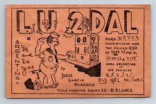 Vintage Ham Radio Amateur QSL QSO Postcard LU2DAL Argentina 1956 picture