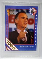 1992 Wild Card Decision 92 - Jerry Brown Card  1000 Stripe - Super Rare picture