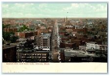 c1910s Aerial View Gratiot Avenue And East Side Detroit Michigan MI Sky Postcard picture
