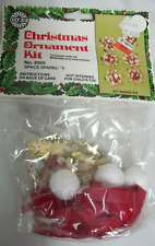 VINTAGE WALCO HOLIDAY CHRISTMAS  ORNAMENT KIT (6)  SPACE SPARKLER SPANGLES BEADS picture