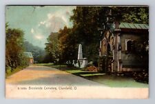 Cleveland OH-Ohio, Brookside Cemetery, c1909 Antique Vintage Souvenir Postcard picture