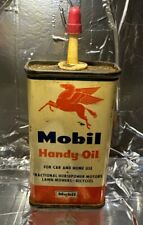 Mobil Handy Oil Motor Oil Can Pegasus Graphic Oil Can 1/2 Full. “Vintage Can” picture